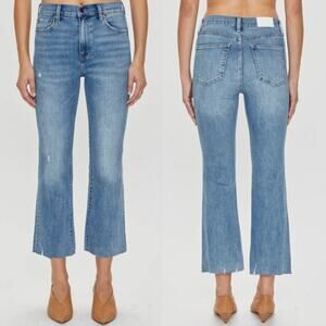 Pistola Lennon High-Rise Cropped Boot Jeans 26 Zina Medium Wash